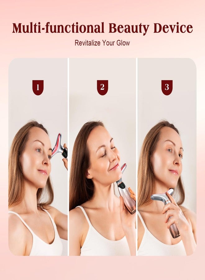 Pedete Facial Massager, 7 Colors Red Light Therapy for Face and Neck, Face Lift Device with 113°F Heating Vibration for Multi Skin Care - Image 5