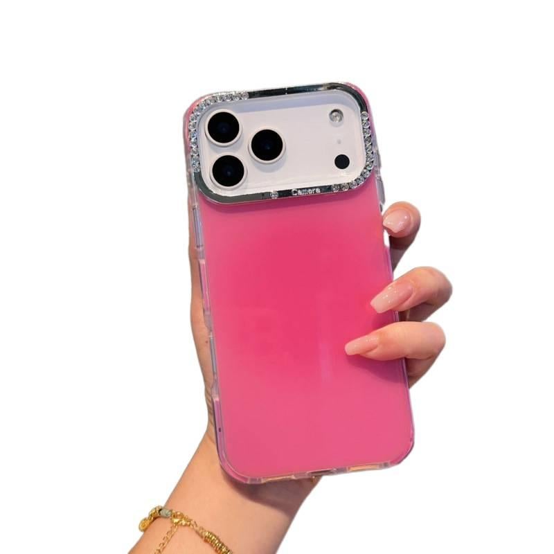 غطاء واقي، حماية من السقوط، أحمر، مقاوم للصدمات لـ iPhone 16 / 16 Plus / 16 Pro / 16 Pro Max باللون الأحمر للاستخدام الداخلي للرحلات اليومية للطاولة - Image 1