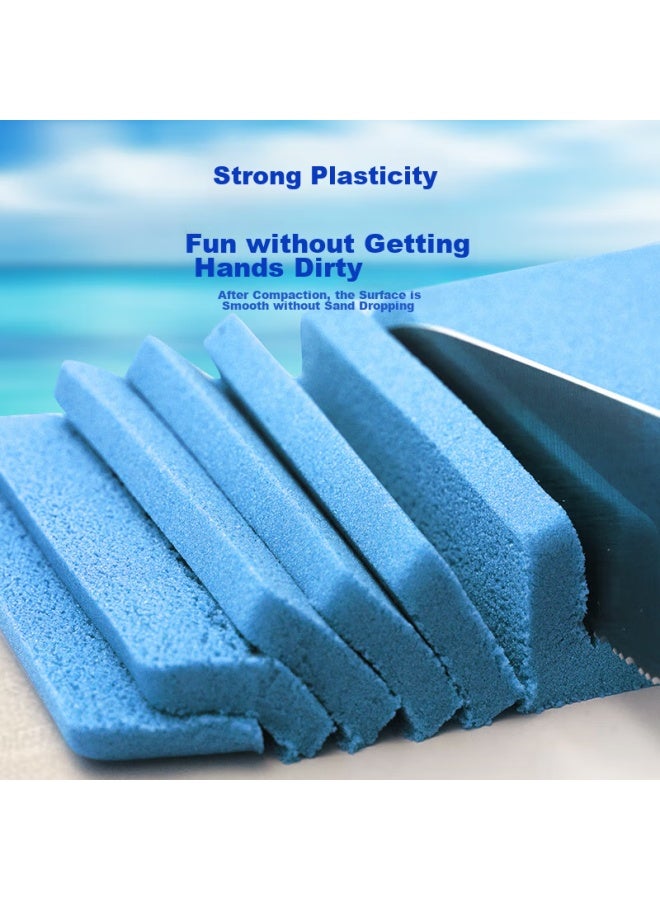 Space Sand Colored Sand Toy, Safe Non-toxic Sand, 800g Refill Pack, Blue, Children's Day Gift - Image 3