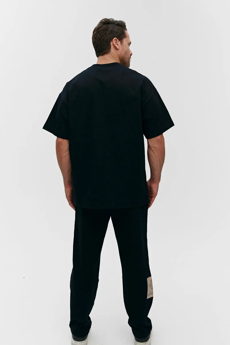 هاوس اوف سينمار Black Cenmar T-SHIRT with printed picture