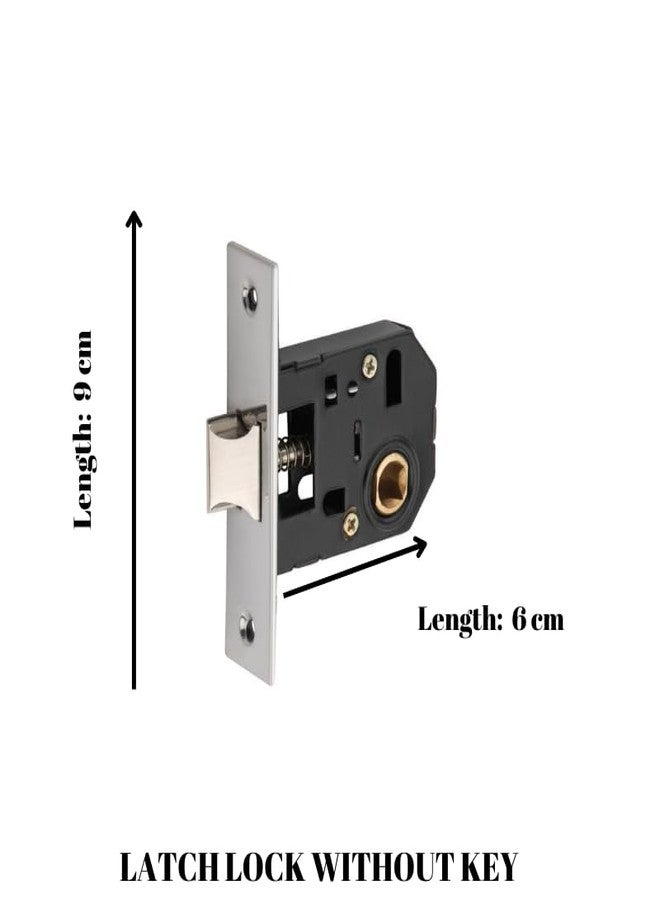 SARDAR Nester Door Handle for Main Door/Mortise Door Lock Set/3 Brass Keys/Bedroom Door Lock/Handle Lock for Home/Office/Hotel (for Bathroom (No Keys)) - Image 4