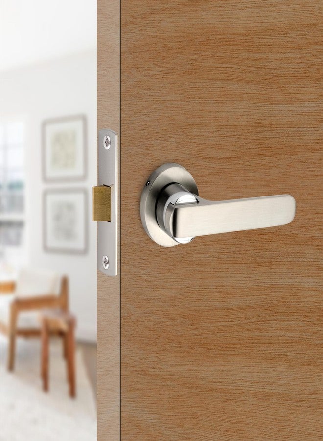 SARDAR Nester Door Handle for Main Door/Mortise Door Lock Set/3 Brass Keys/Bedroom Door Lock/Handle Lock for Home/Office/Hotel (for Bathroom (No Keys)) - Image 1
