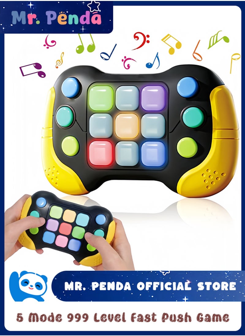 Mr. Penda - Quick Push Pop Light up Games, 5 Mode 999 Level Fast Push Game, Decompression Breakthrough Puzzle Game Machine, The Fidget Game for Kids and Adults, Puzzle Game Machine for Educational and Memory Growth - Image 1