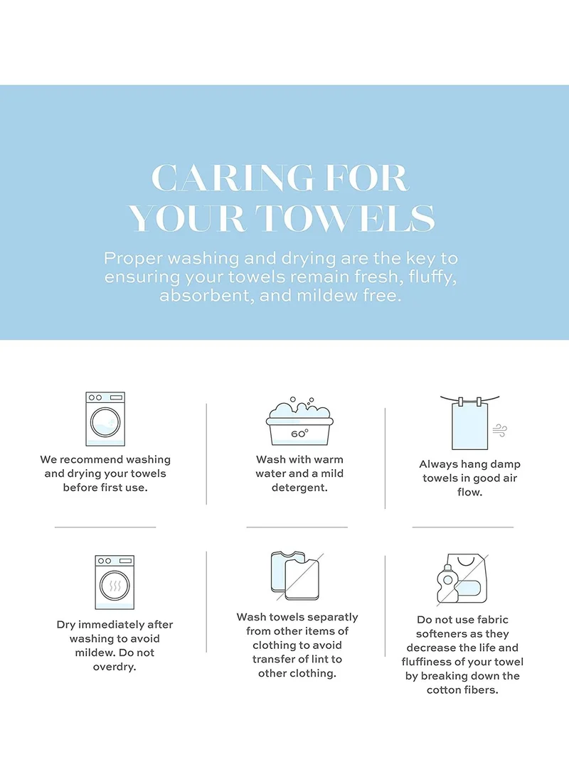1Chase Luxury Hand Towels Cotton Hotel spa Bathroom Towel 16x30  Set Of 6 Silver