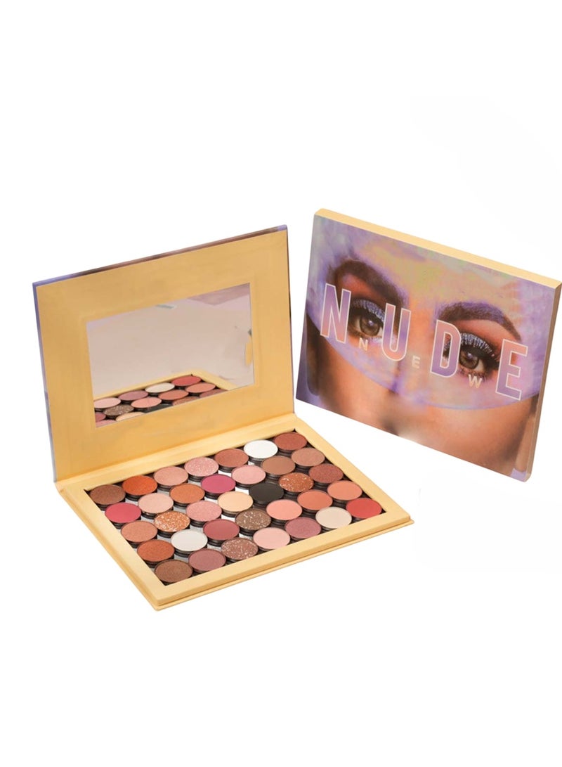 Huitich 35-Color Matte Eyeshadow Palette – Rose, Pearl & Earth Tones - Image 1