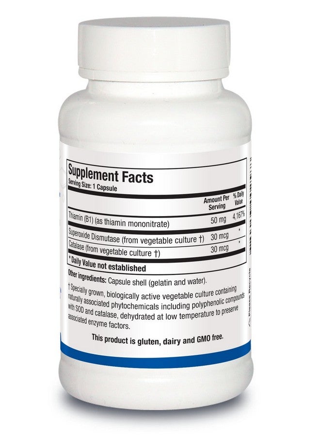 Biotics Research Thiamin 50™ - High Potency Vitamin B1, 50 mg, Energy Production, Metabolic Support, Cardiovascular Health, Brain Health. 90 Capsules - Image 1