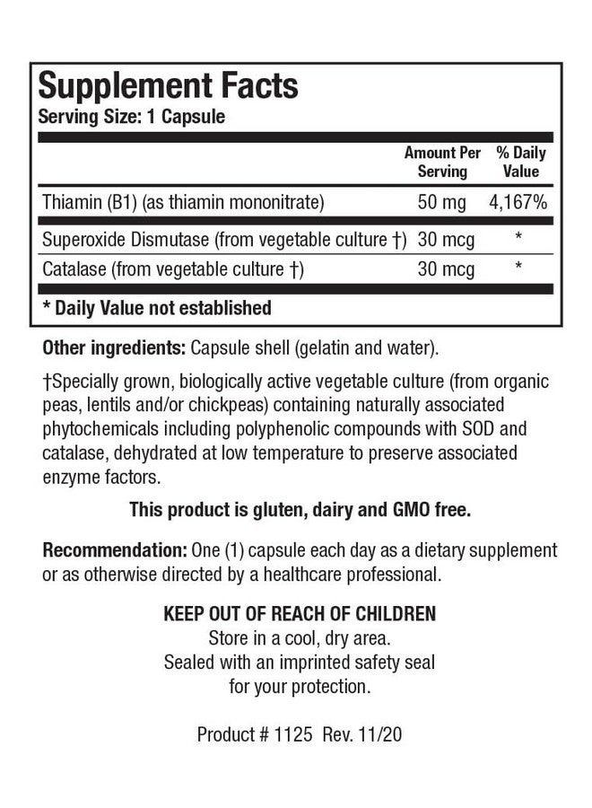 Biotics Research Thiamin 50™ - High Potency Vitamin B1, 50 mg, Energy Production, Metabolic Support, Cardiovascular Health, Brain Health. 90 Capsules - Image 2