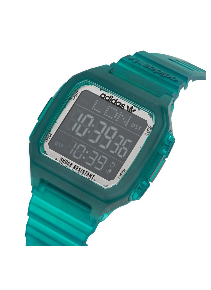 Adidas Adidas Watch Resin Transparent Green Strap  - Image 2
