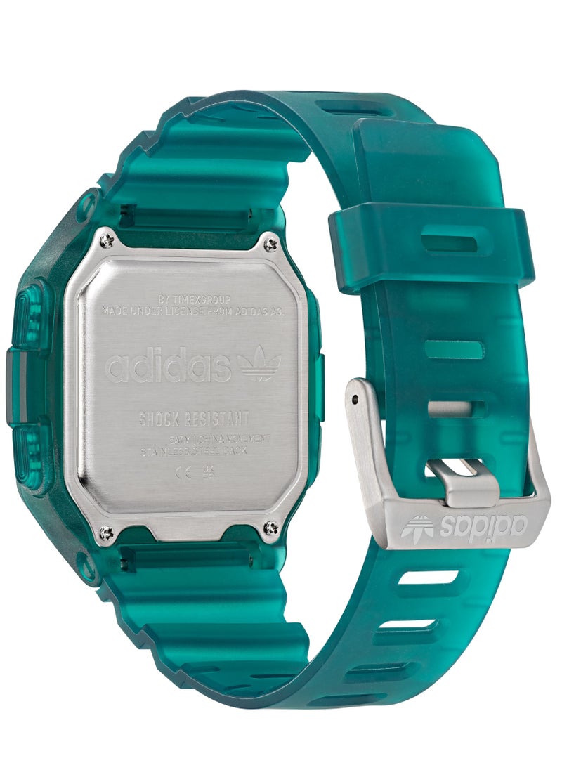 Adidas Adidas Watch Resin Transparent Green Strap  - Image 3