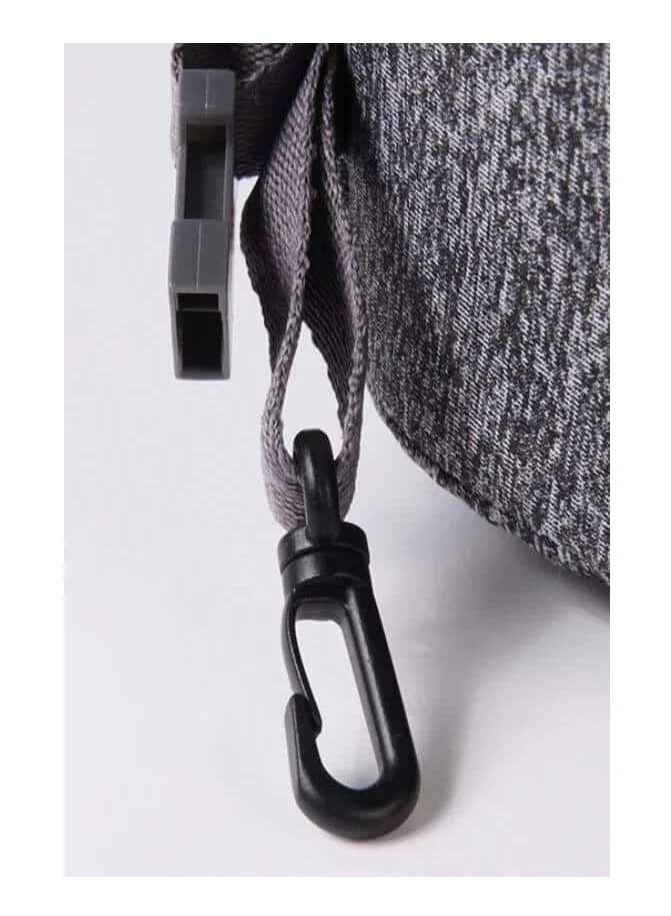 MNUK MNP-1 Premium Neck Pillow for Traveling, Dark Grey |Memory Cotton U-Shaped Travel Pillow with Magnetic Cloth for Ultimate Comfort|Ideal for Car, Flight & Office Naps