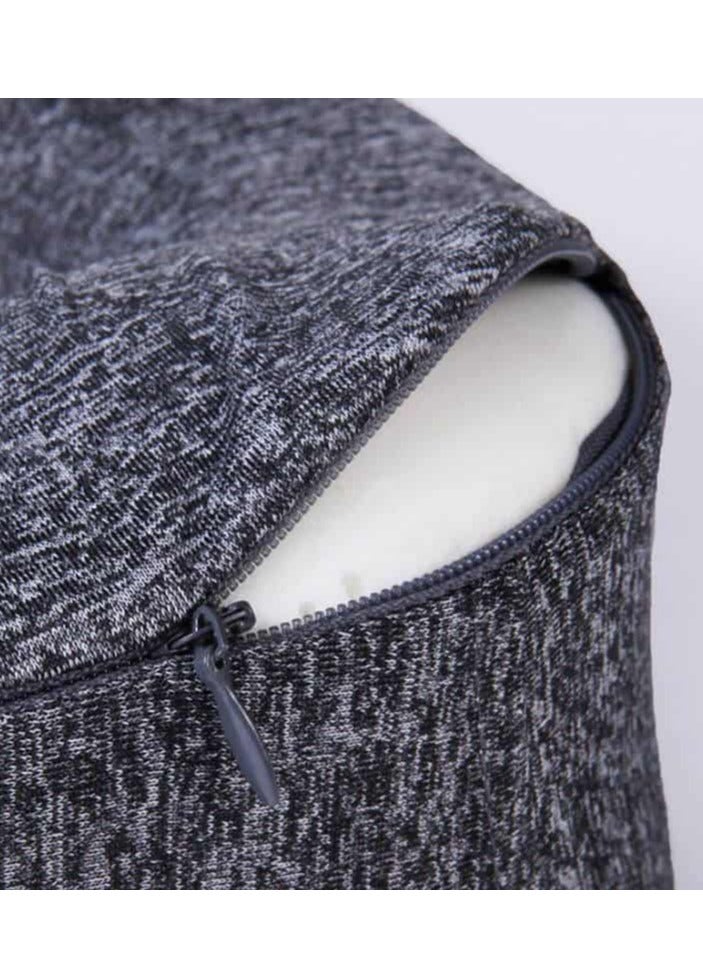 MNUK MNP-1 Premium Neck Pillow for Traveling, Dark Grey |Memory Cotton U-Shaped Travel Pillow with Magnetic Cloth for Ultimate Comfort|Ideal for Car, Flight & Office Naps  - Image 5