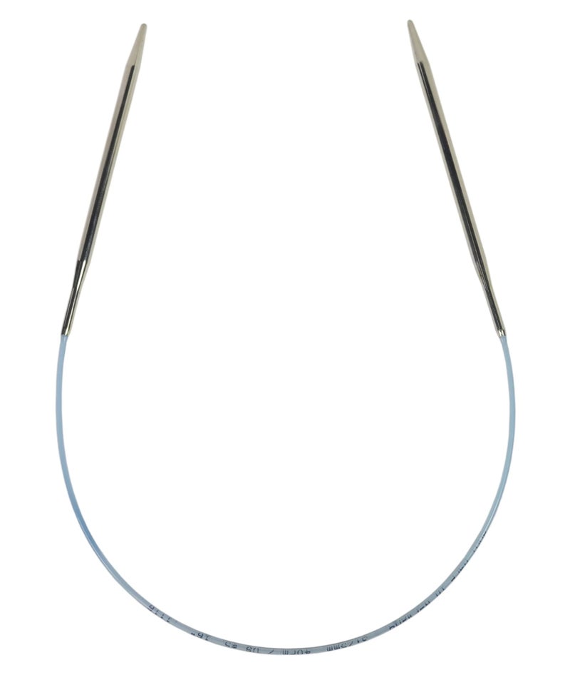 addi Knitting Needle Turbo Circular Skacel Blue Cord 12 inch 30cm Size US 07 45mm