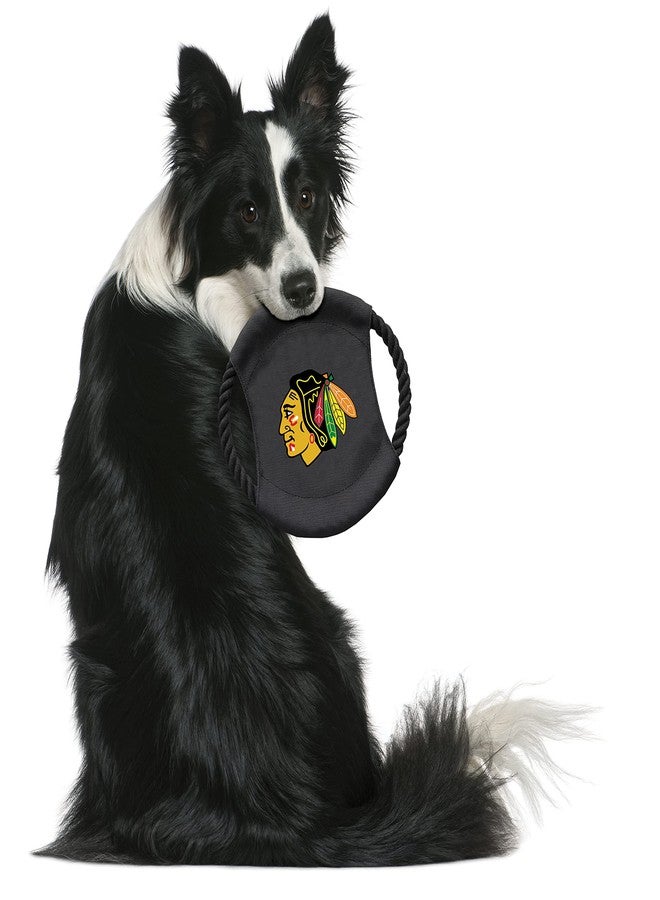 ليتل إيرث مجموعة ألعاب Littlearth NHL Chicago Blackhawks Sock Monkey و Flying Disc للحيوانات الأليفة، لون الفريق، مقاس واحد - Image 4