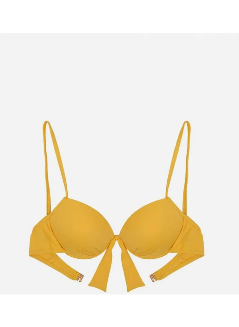 Ayyıldız 63545 Yellow Push-up Bikini Top