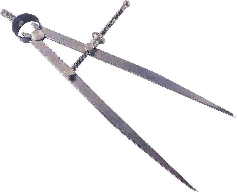 Taytools Toolmaker's Precision Spring Dividers Calipers Compass 0-8.5" / 208 mm Range C1-08 - Image 1