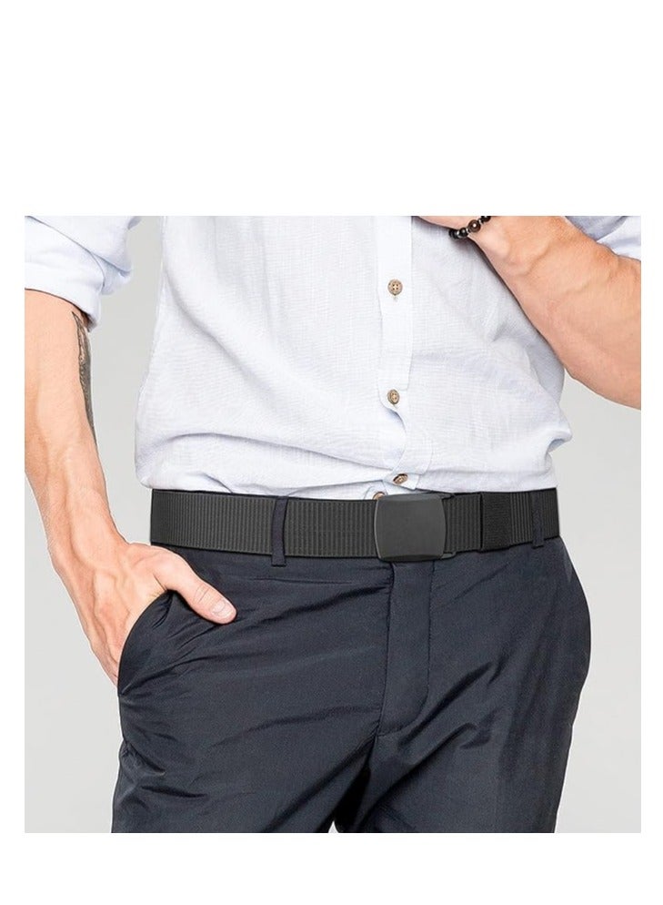 Tango Men's Nylon Tactical Belt - Webbing Canvas, Military Belt With Plastic Buckle - Adjustable Strap To Make Comfortable Fit. (Golden Black) - Image 3