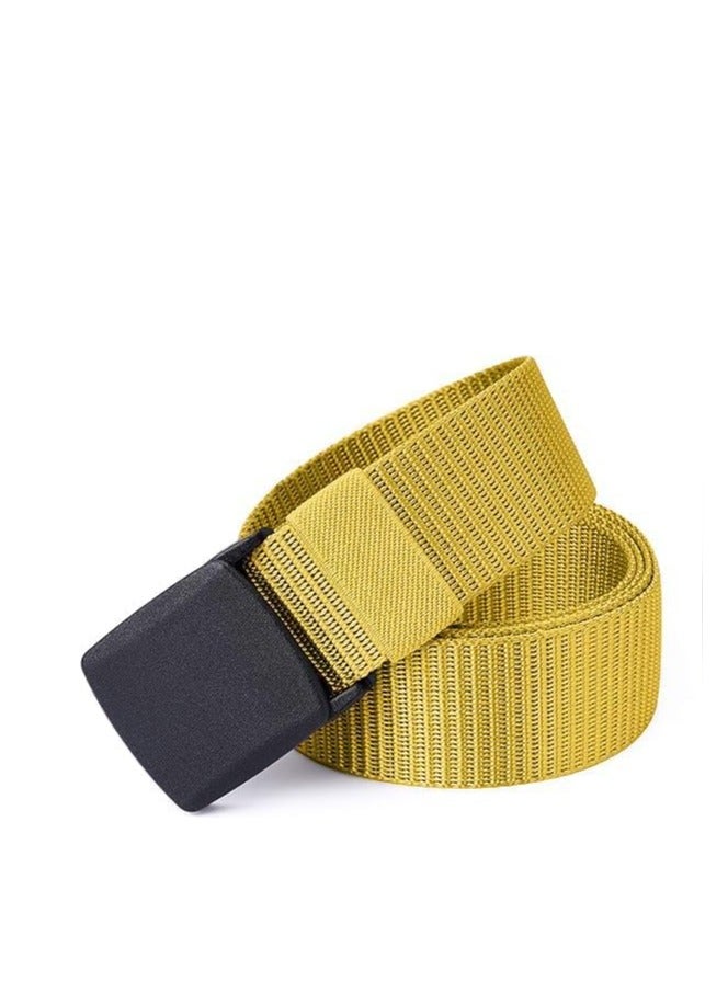 Tango Men's Nylon Tactical Belt - Webbing Canvas, Military Belt With Plastic Buckle - Adjustable Strap To Make Comfortable Fit. (Golden Black) - Image 2