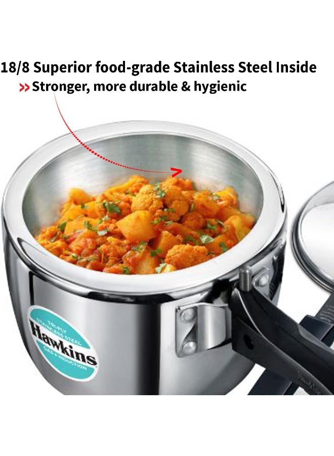 Hawkins وعاء ضغط من الفولاذ المقاوم للصدأ مع غطاء داخلي - Image 4