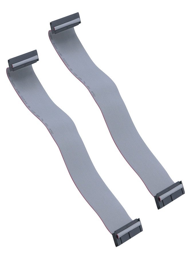Antrader 4 Pieces 2.54 mm Pitch 40 Pin F/F IDC Flat Ribbon Cable Connector Dual Row Data Cable 30cm - Image 5