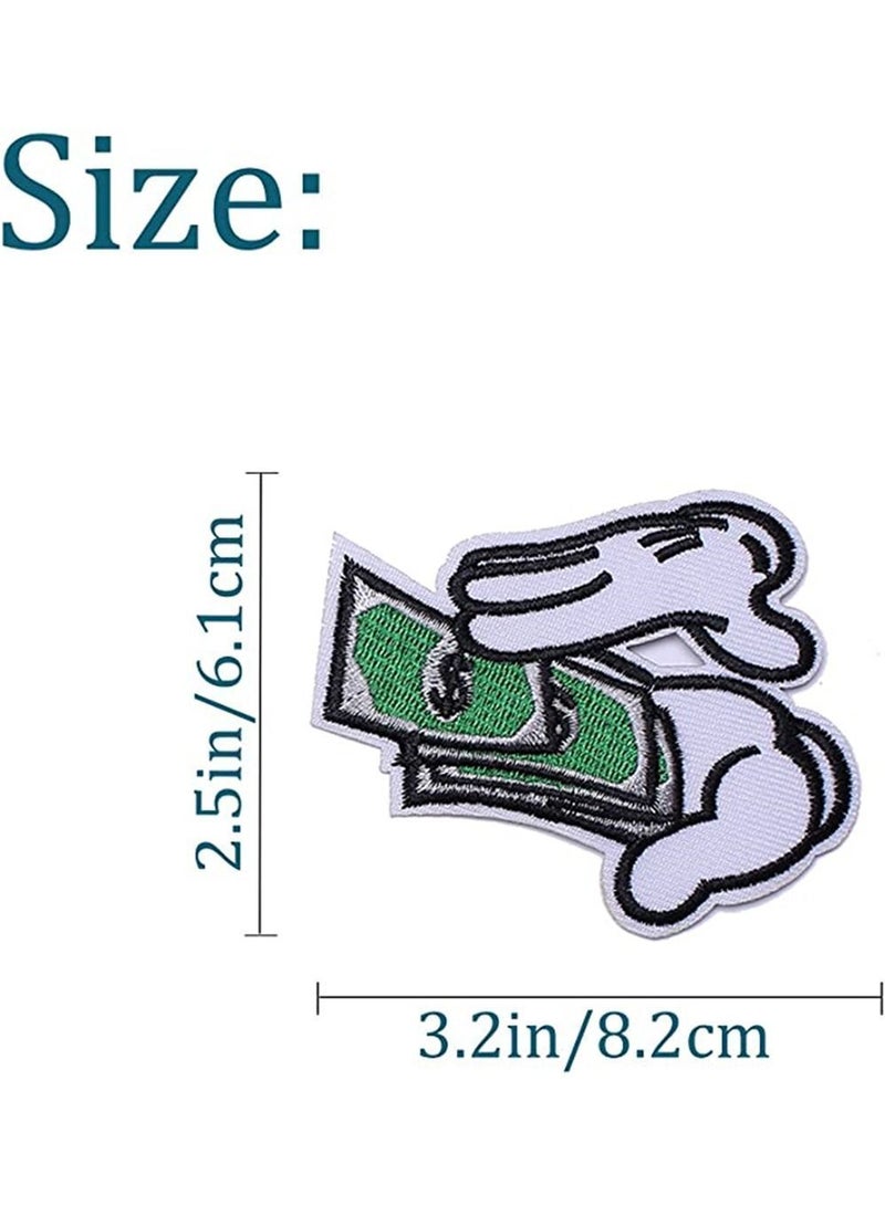 Y&D Embroidery Cloth Stickers 5 Pcs Embroidered DIY Sew on Iron Patches for Kids Clothing - Image 5