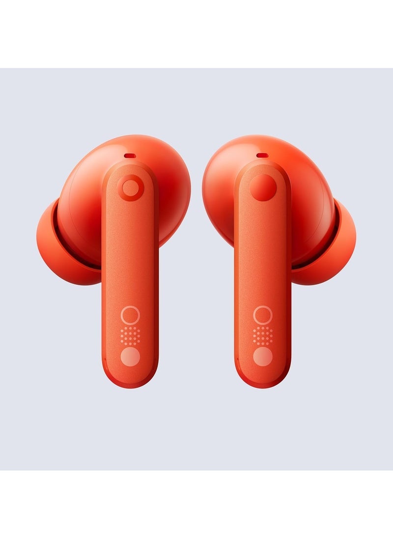 ELTRAZONE Buds Pro 2 True Wireless Earbuds – Clear Voice Technology 2.0, 50dB Smart Active Noise Cancellation, Spatial Audio Effect, Low Latency Mode, Long Battery Life, Integrated Touch Controls – Middle East Version in Stylish Orange for Music & Calls - Image 3