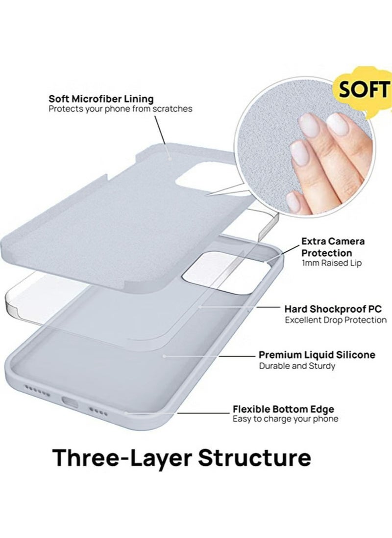 Generic - iPhone 15 Mobile Case Cover with Soft Liquid Silicone Protection Anti-Scratch Shockproof Accessories Slim Protective Back Cover with Comfortable Hold Touch Feeling and Anti-fingerprint - Image 1