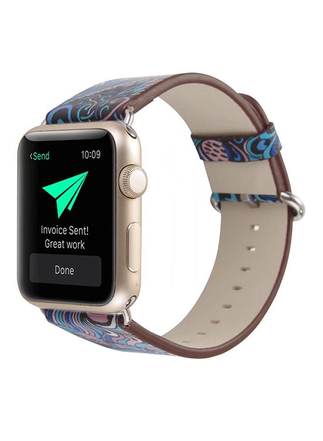 نيبمينينت سوار بديل لساعة أبل سيريس 1/2/3 قياس 42 مم بلون أزرق متعدد الألوان - Image 2