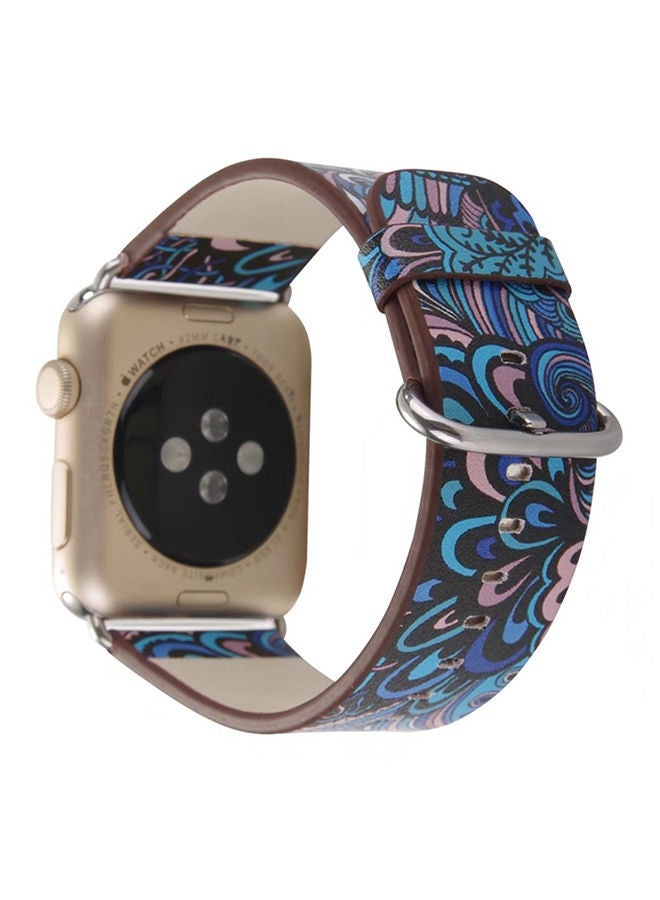 نيبمينينت سوار بديل لساعة أبل سيريس 1/2/3 قياس 42 مم بلون أزرق متعدد الألوان - Image 3