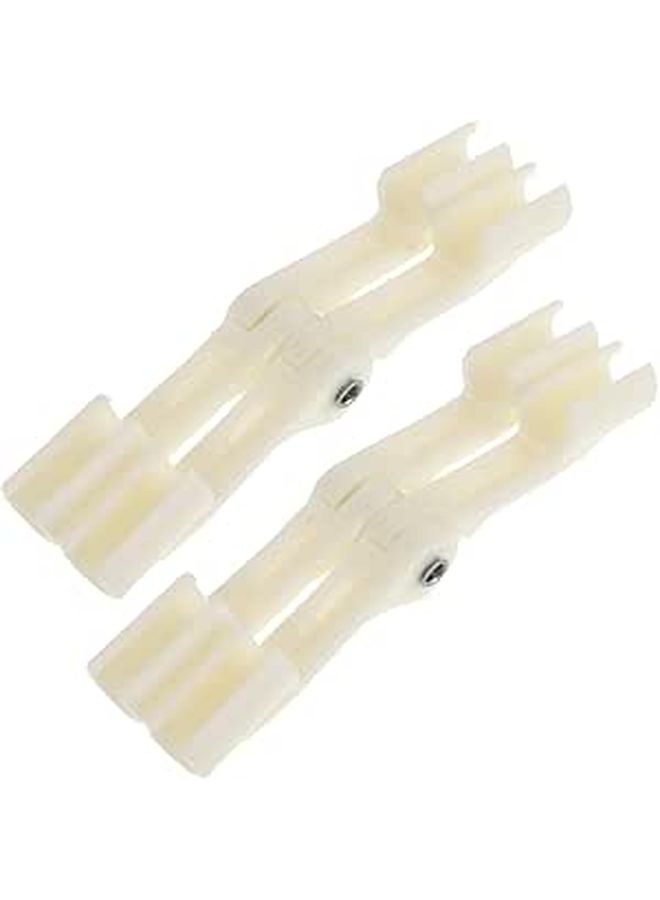 2Pcs Plastic Bed Canopy Fixator Clips For Quick Installation And Net Stabilization - Image 1