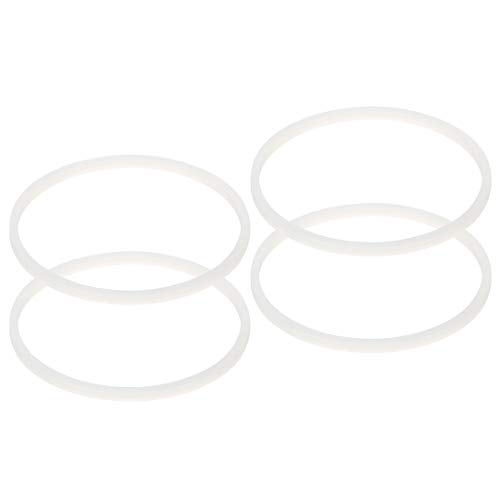 Felji 4 Pack Gaskets Replacement Part Compatible with Magic Bullet MB-1001 Blenders White - Image 1