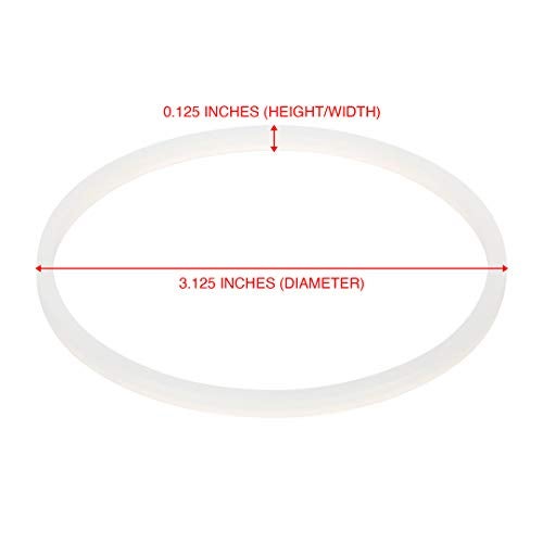 Felji 4 Pack Gaskets Replacement Part Compatible with Magic Bullet MB-1001 Blenders White - Image 2