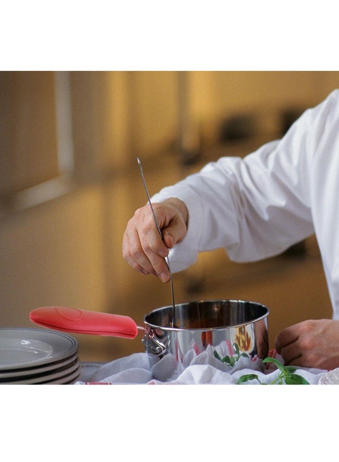 2Pcs Non-Slip Silicone Hot Handle Holder Pot Iron Grip Sleeve Cover for Kitchen Home - Image 4