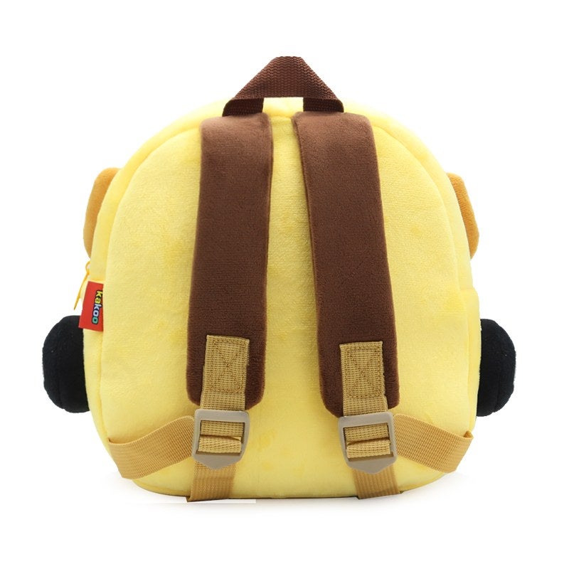 Plush Kids Backpack, Medium Mini Car Vehicle Design, Soft Lightweight School Bag for Toddlers and Preschool Kids - Image 3