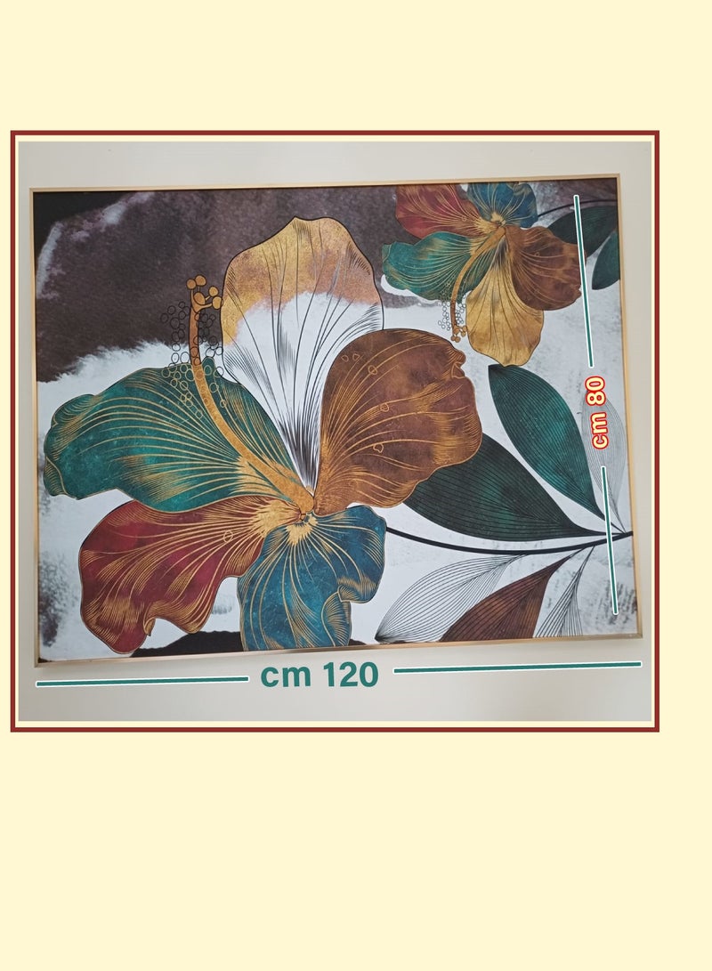 Flower Wall Decor Painting 120*26*80cm - Image 1