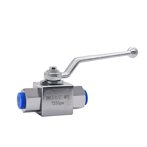 Beduan High Pressure Hydraulic Ball Valve 12 NPT Female Threaded Shut Off Ball Valve 7250 PSI 500 Bar - Image 1