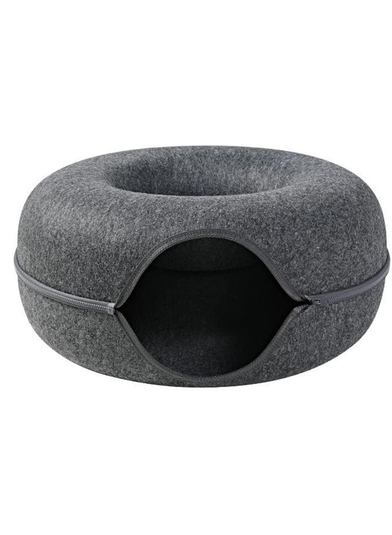 Indoor Cat Tunnel Bed for Cats and Small Pets 50x50cm - Image 1