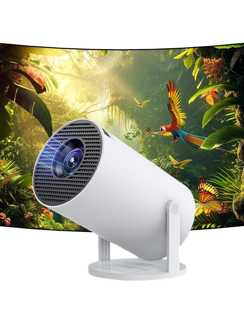 Mini Smart Projector 4K Ultra HD with Wi-Fi 6 & Bluetooth 5.0, Android 13.0, 280 ANSI Lumens – LCD Portable Projector for Home Theater, Gaming, Movies, Office – Supports TV Stick, HDMI, USB, TF Card  - Image 1