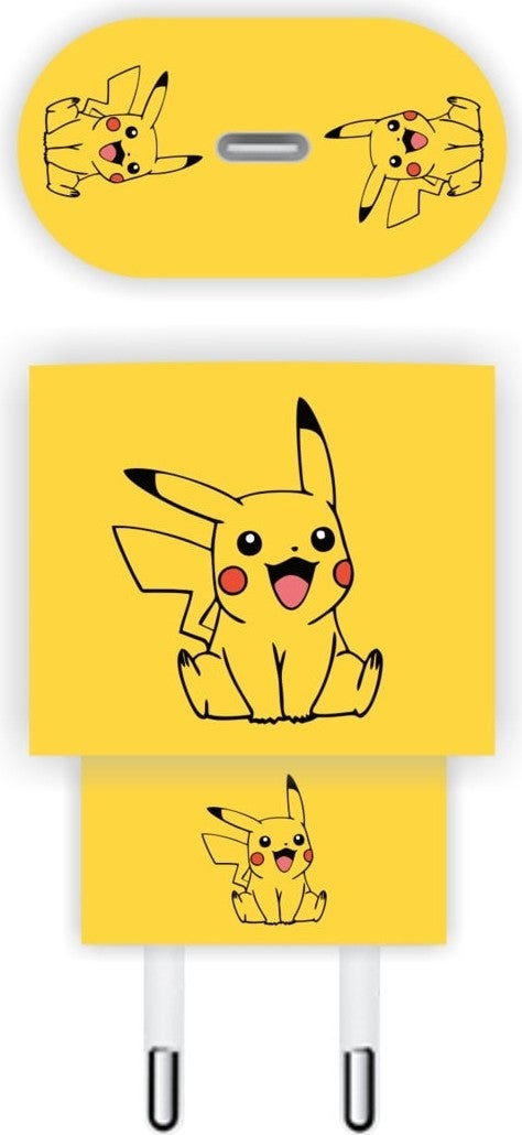 Quart Aksesuar Quart Accessory Iphone 20W Charger Cover Pikachu Charger Sticker - Image 2
