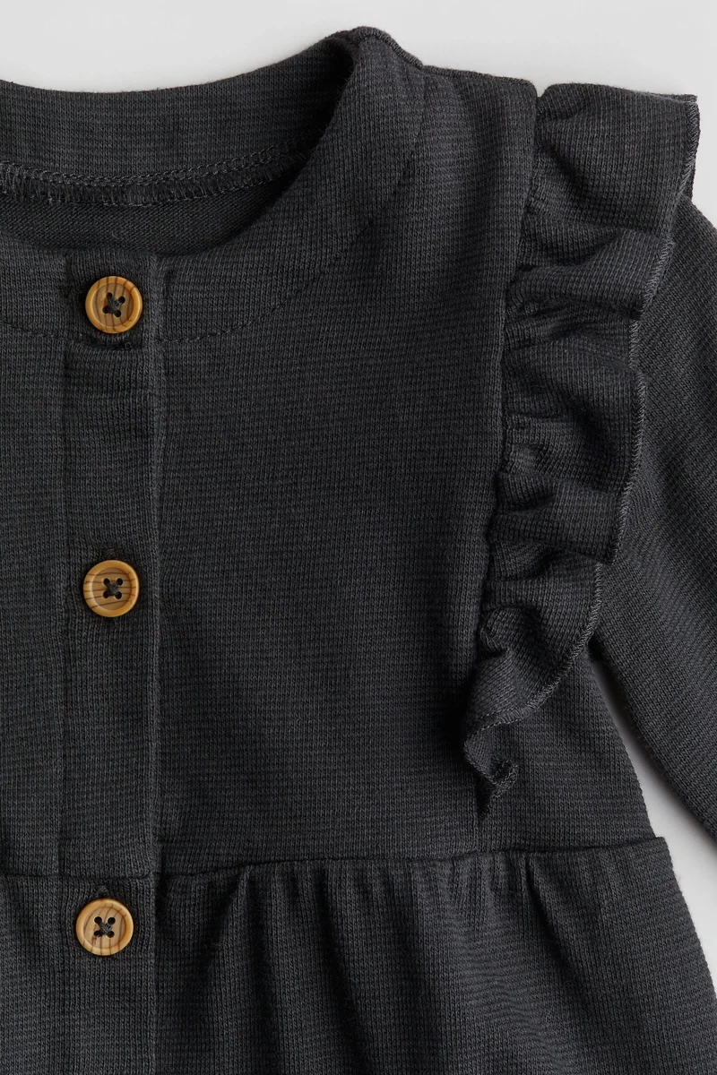H&M Frill-trimmed romper suit