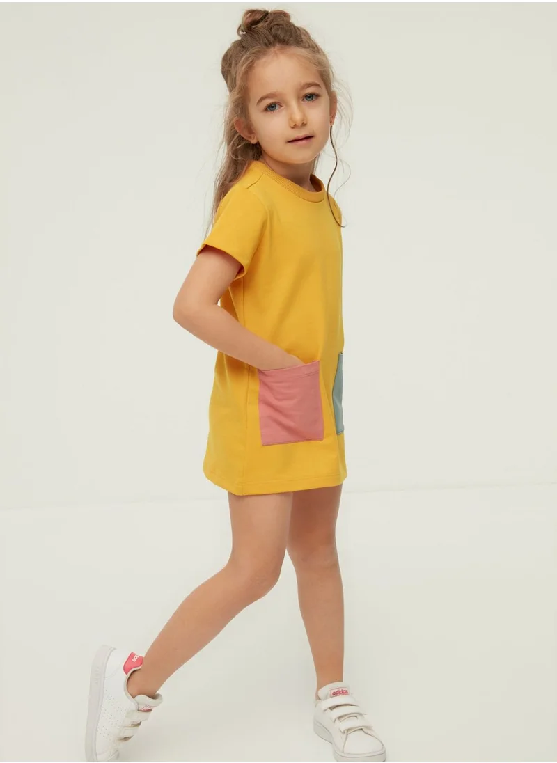 trendyol Kids Color Block Pocket Dress