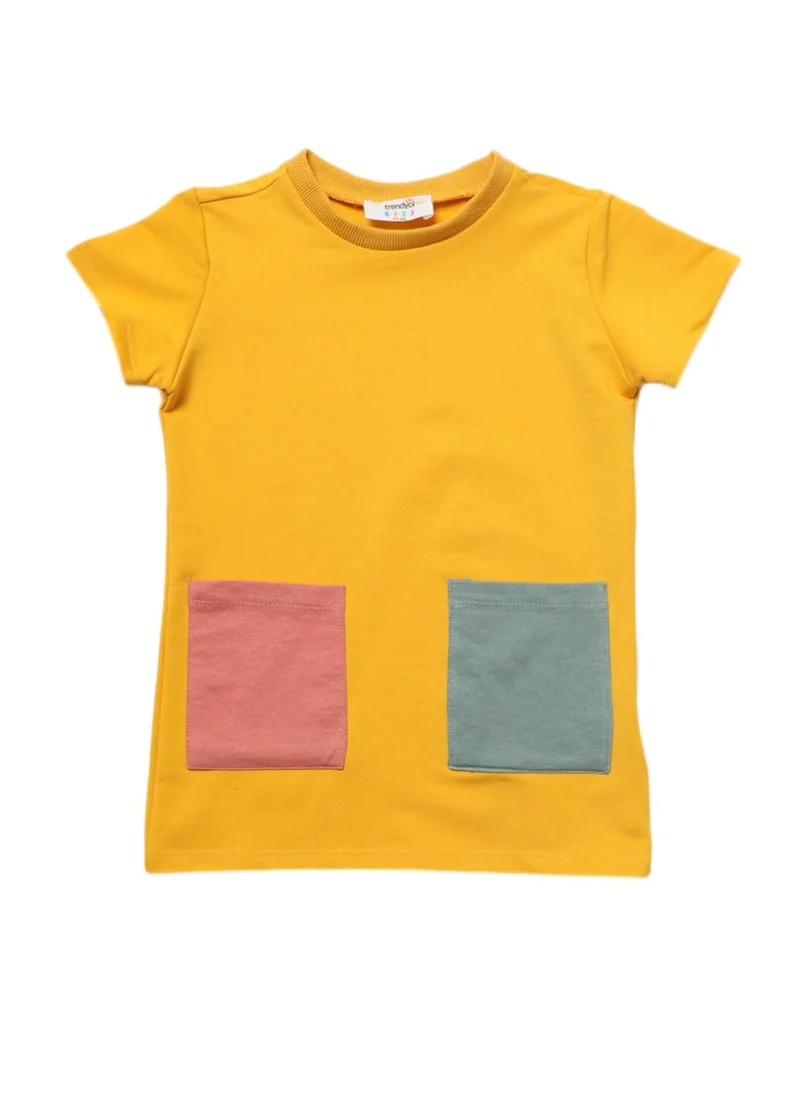 trendyol Kids Color Block Pocket Dress