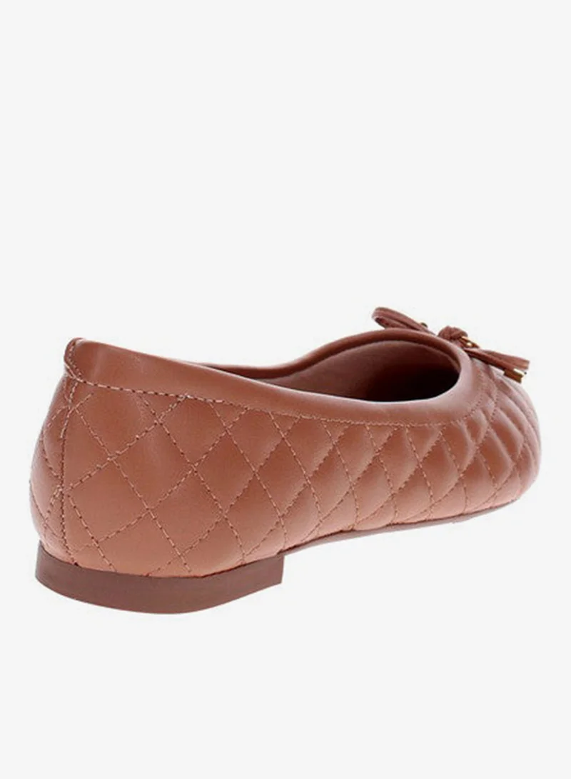 Modare Brown Stylish Ballerina Shoes for Women and Girls – Lightweight Flat Slip-On Flats | Casual Comfort Shoes | Soft Insole Dressy Footwear | Ideal for Office, School, Travel & Daily Wear for Women | Best Price UAE
