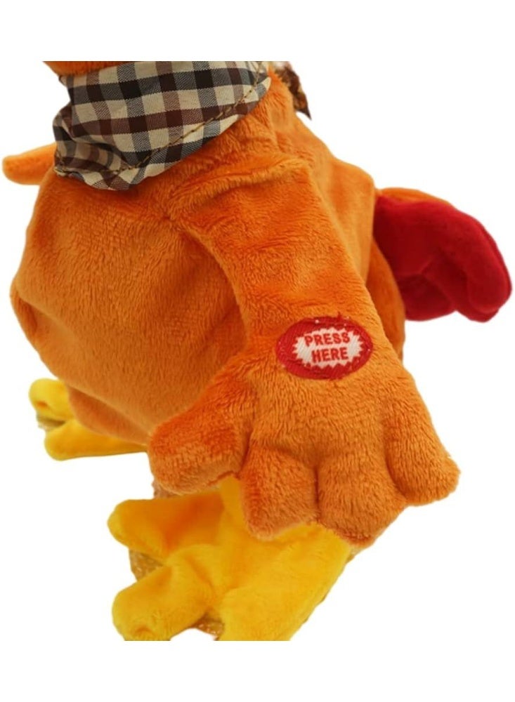 HASSM The Rooster Toy is a 15-inch stuffed chicken. An interactive musical toy that walks, sings, and waves. - Image 4