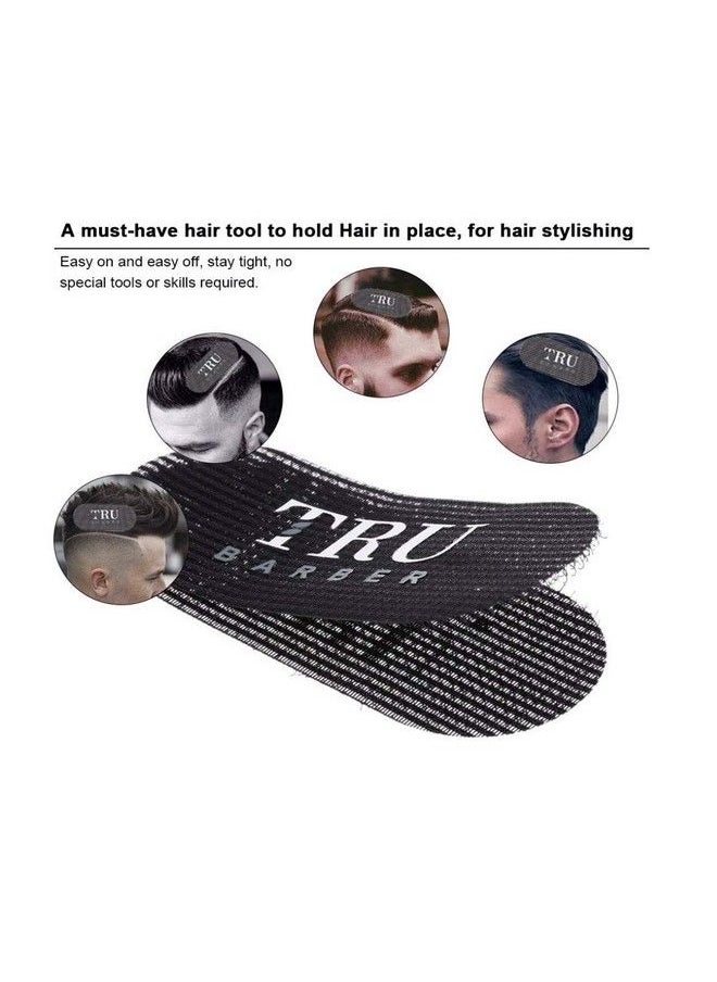 TRU BARBER - Hair Grippers Bundle Pack 6 Pcs For Men And Women Salon And Barber Hair Clips For Styling Hair Holder Grips (Black) - Image 1