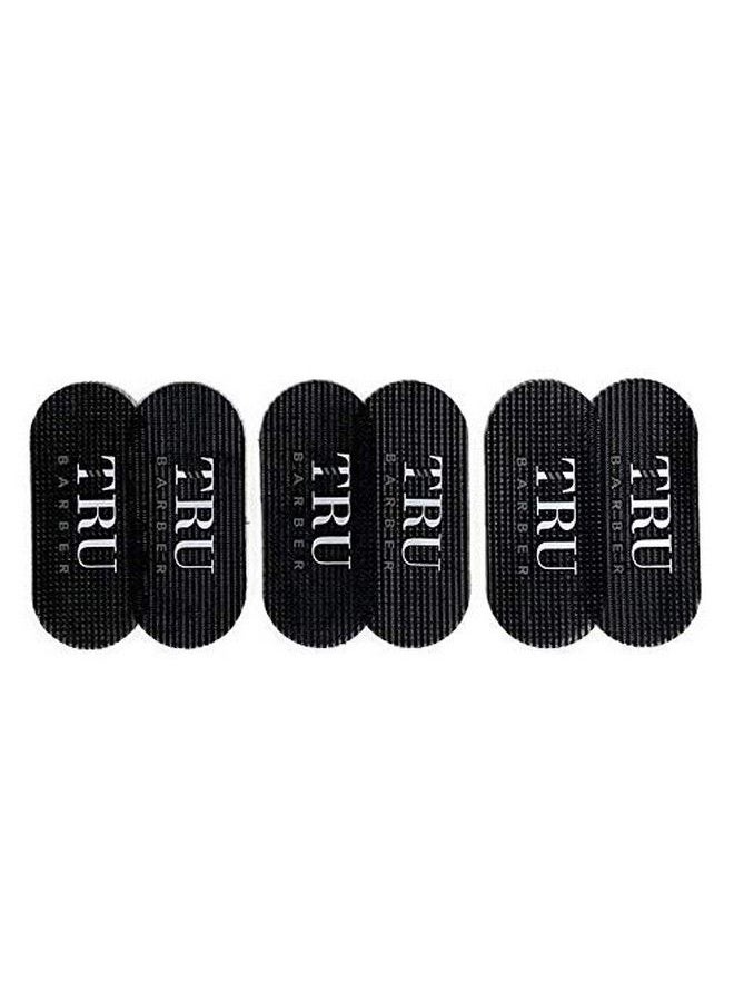 TRU BARBER - Hair Grippers Bundle Pack 6 Pcs For Men And Women Salon And Barber Hair Clips For Styling Hair Holder Grips (Black) - Image 1