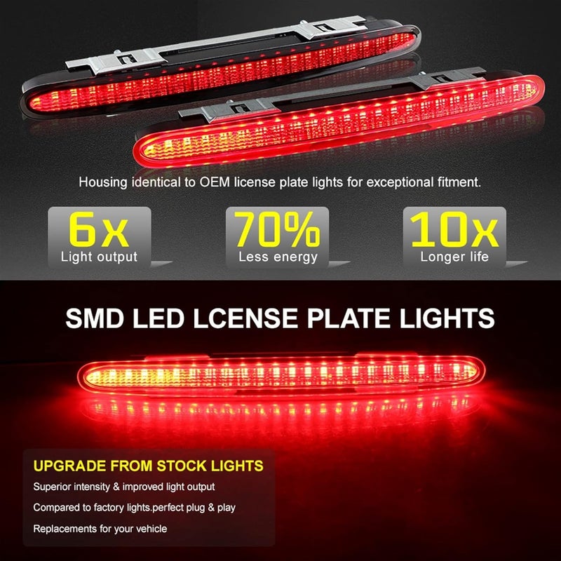QASULER Smoked Lens LED Third Brake Light for Mercedes-Benz SL R230 - Image 3