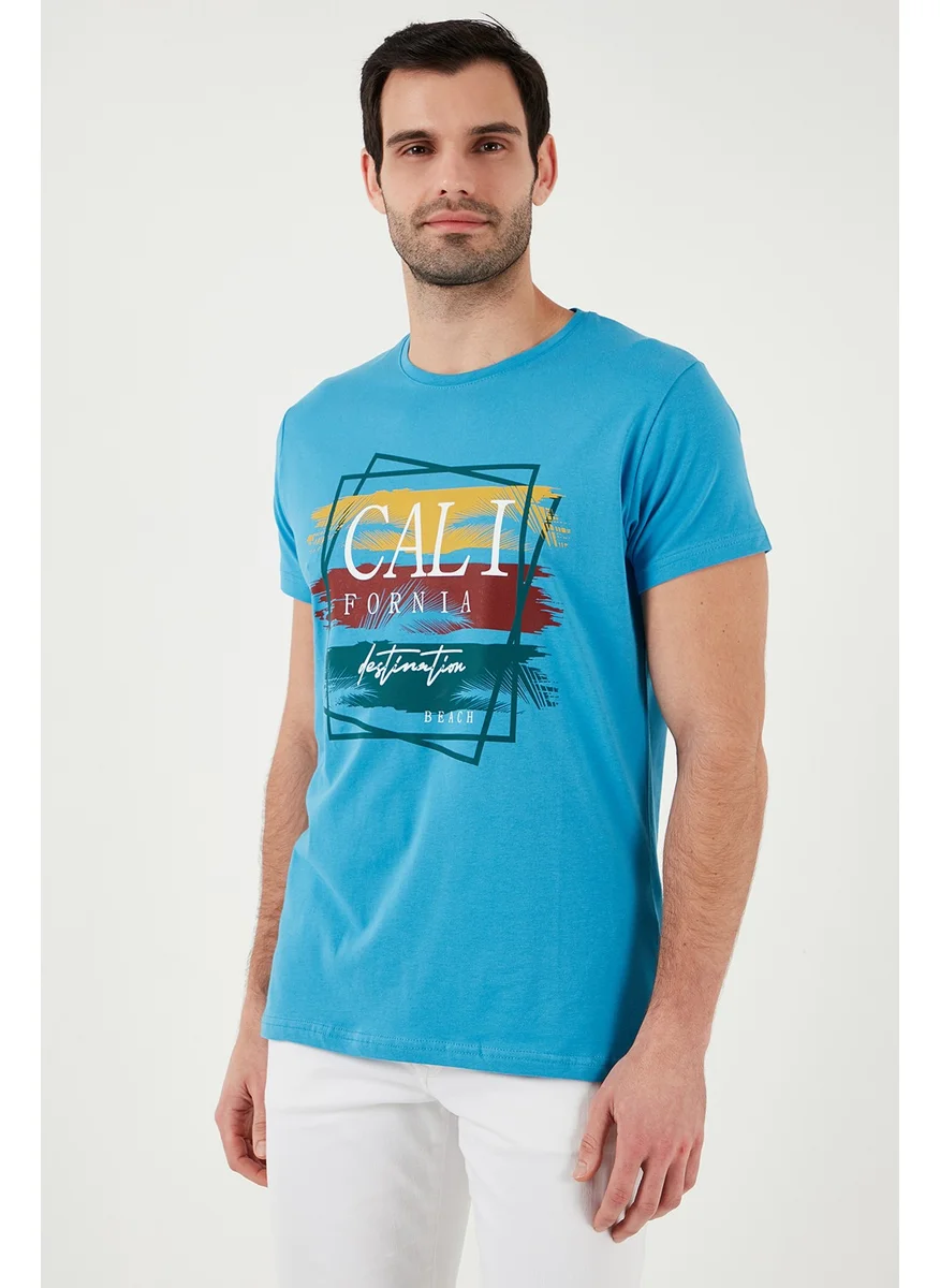Buratti Cotton Slim Fit Crew Neck T Shirt Men's T SHIRT 541CALIFORNIA24