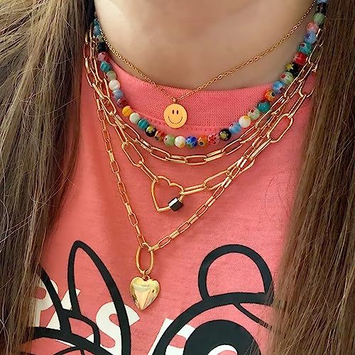 SOFYBJA Millefiori Colorful Seed Bead Flower Choker Necklace Murano Glass Crystal Beaded Necklace Handmade Jewelry for Women - Image 5