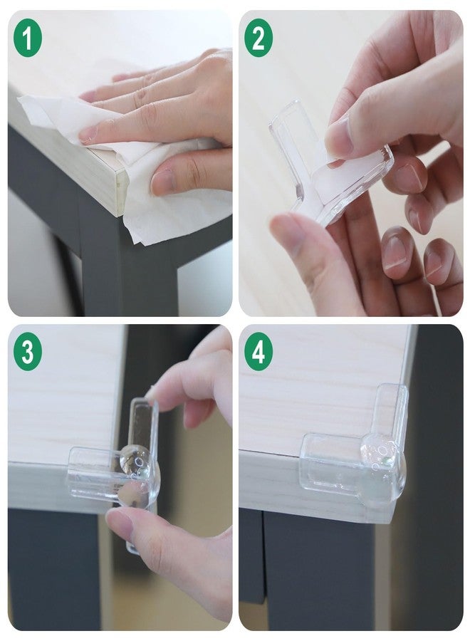 EEEKit 32 Pack Silicone Corner Protectors, Adhesive Pre-Taped Furniture Corner Guards, Proof Bumpers Corner Covers for Table Edges & Sharp Corners - Image 5