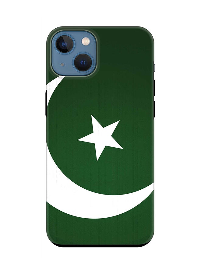 Tough Pro Series Case for Apple iPhone 14 Dual Layer hybrid PC & TPU Customized Mobile Cover Shield with inner TPU protection Matte Finish - Flag Of Pakistan